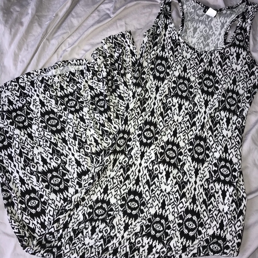Black and White Maxi Dress
